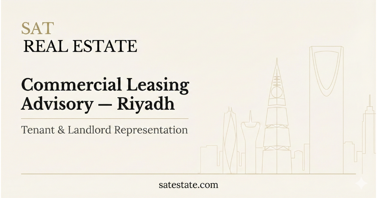 Warehouse & Logistics Space for Rent in Riyadh 2026 | SAT Real Estate
